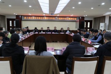 农工党石家庄市委会专题学习贯彻中共二十届四中全会精神